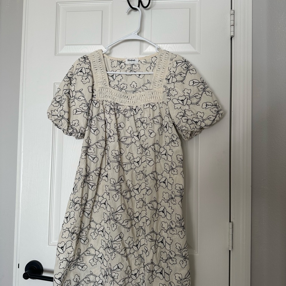 Floral Cream Dress